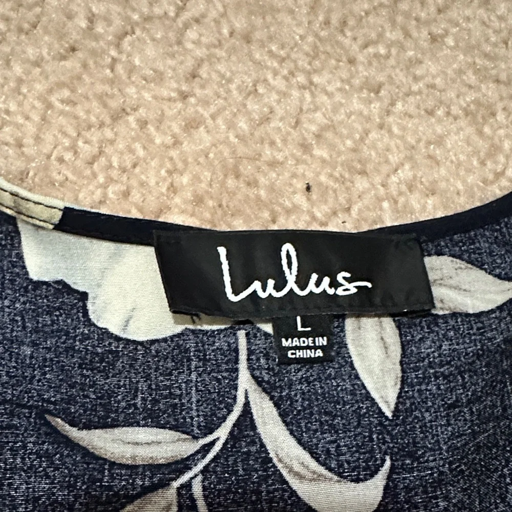 Lulus Lake Como Navy Floral High-Low Wrap Dress - Picture 2 of 14